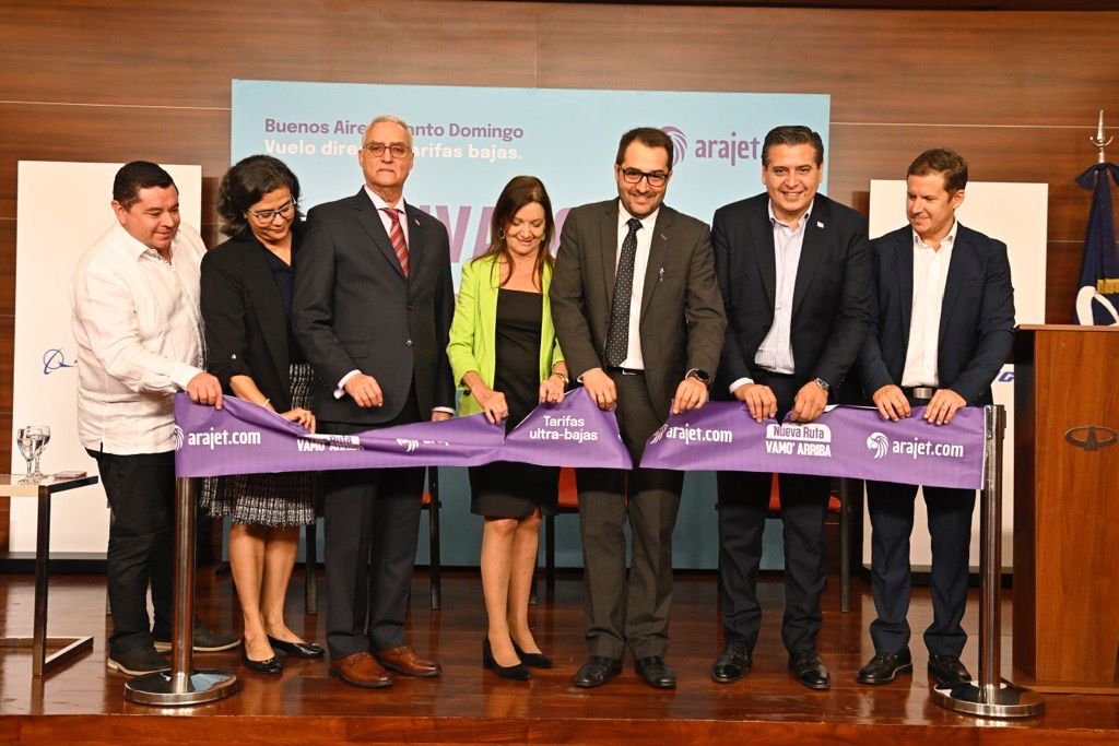 Arajet inaugura ruta entre Santo Domingo y Buenos Aires 