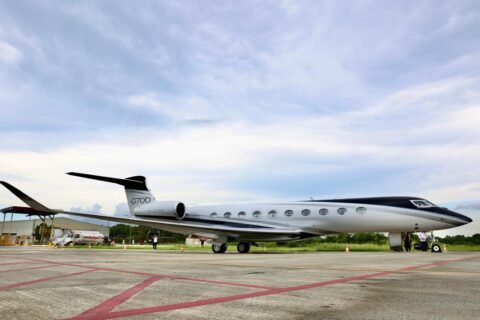 Exhiben el avión ejecutivo más moderno de Gulfstream