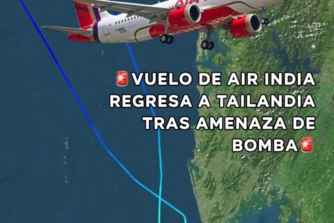Vuelo de Air India regresa de emergencia por amenaza de bomba