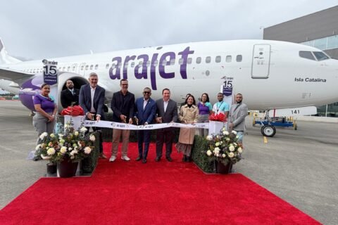 Arajet recibe de Boeing aeronave número 15 en Seattle bautizada “Isla Catalina”