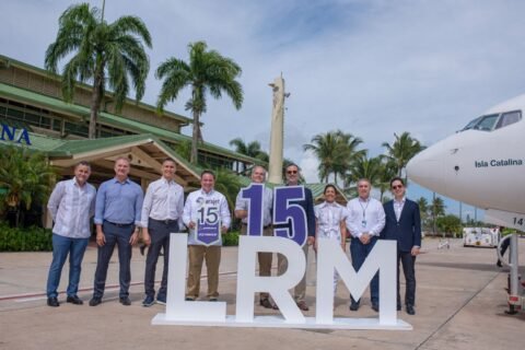 Arajet aterriza en La Romana con su aeronave número 15 “Isla Catalina” en homenaje a uno de los tesoros naturales del Caribe dominicano