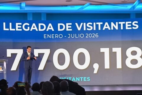 Más de 7,7 millones de visitantes llegan al país hasta julio